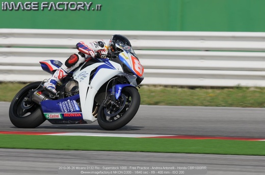 2010-06-26 Misano 0132 Rio - Superstock 1000 - Free Practice - Andrea Antonelli - Honda CBR1000RR